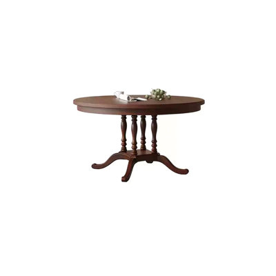 Table ronde française élégante en bois massif