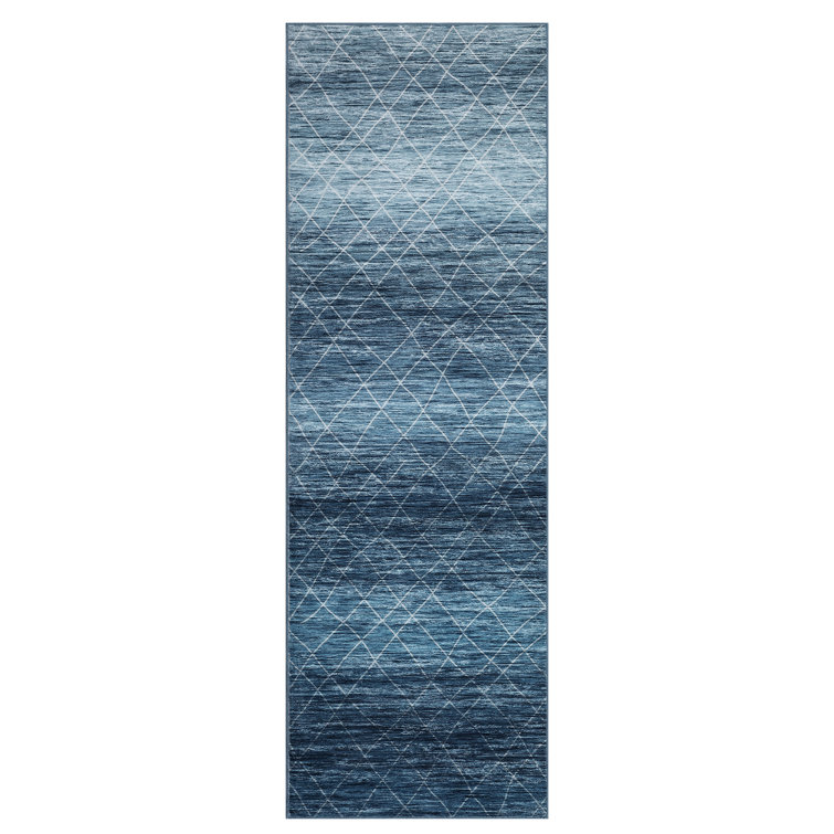 Boho Machine Washable Rug with Rubber Backing for Living Room Geometric Non-Slip Area Rug Indoor Carpet Non-Shedding Rug for Bedroom Dining Room Hallway Kitchen Office Playroom Nursery