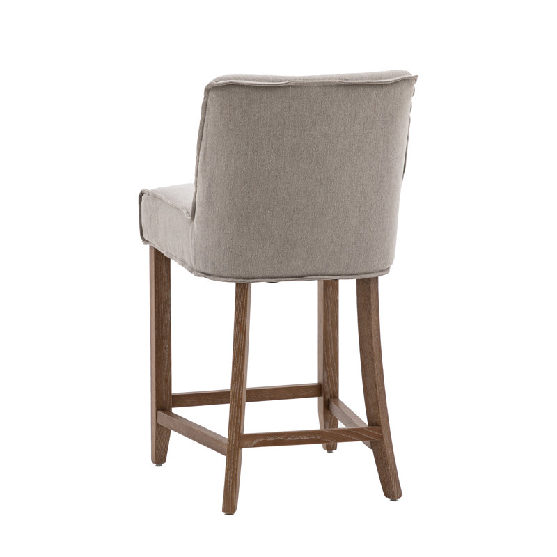 Align Upholstered Counter Stool, Taupe