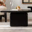 Table basse carrée Hip avec grain de bois noir-441763635