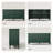58" Vintage Buffet Cabinet With Adjustable Shelves And 4 Doors, Sideboard with Solid Wood Veneer-1605203831