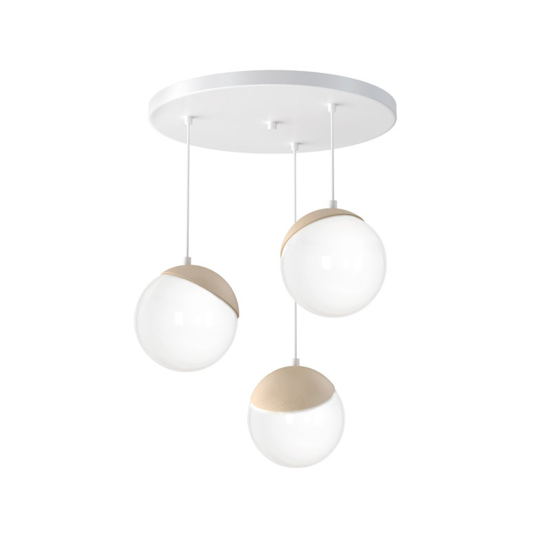 Amann 3 - Light White Cluster Pendant
