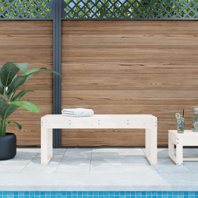 Dimmick Solid Wood Outdoor Bench