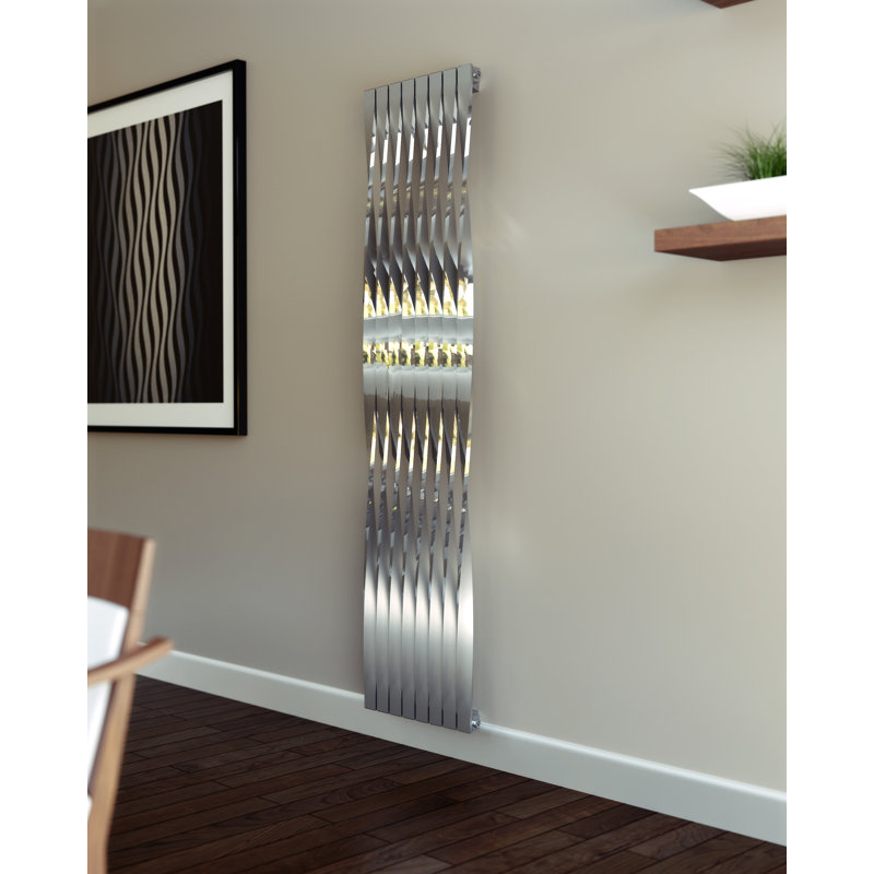 Blanca Vertical Designer Radiator, 180cm H x 22cm W x 5.5cm D