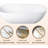 Tangent 59 inch Solid Surface Stone Freestanding Soaking Bathtub