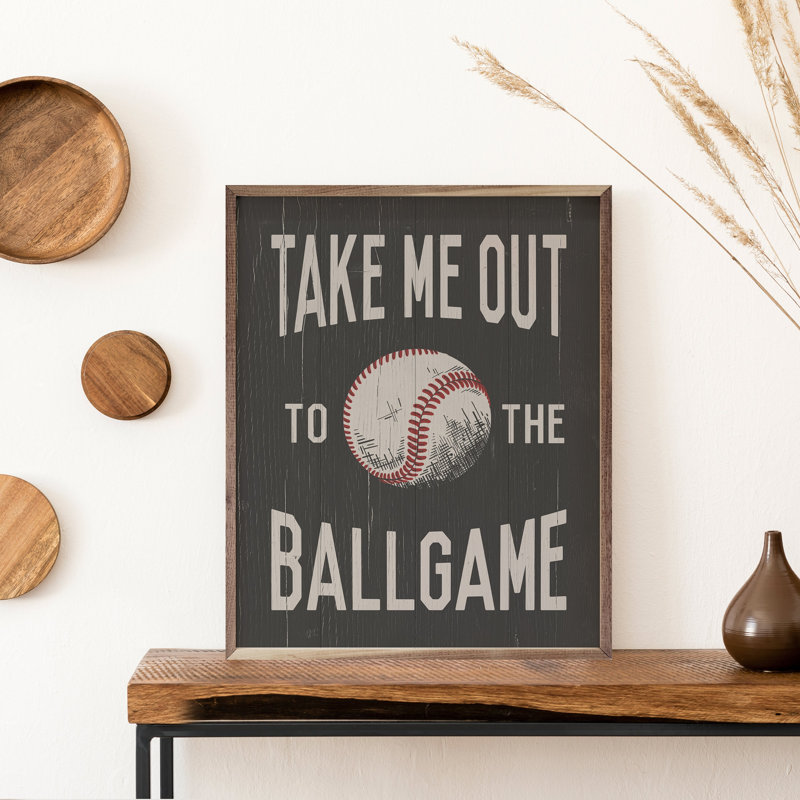 «Take Me Out To The Ballgame Baseball», H 10 po x l 8 po