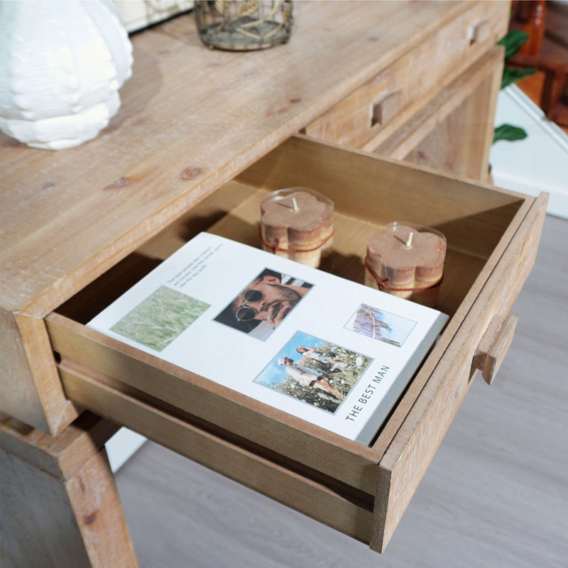 Rustic Wooden Console Table