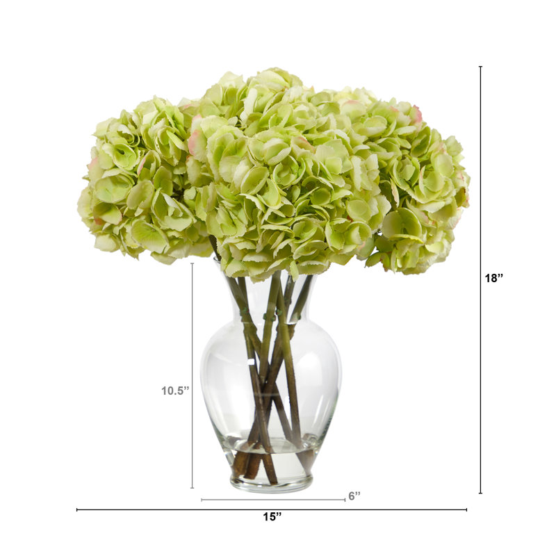 Hydrangea Arrangement in Vase
