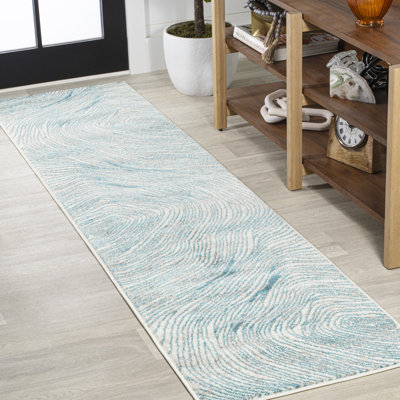 Tapis ivoire / bleu Amdrea
