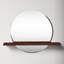 Rose Flat Mirror with Shelves