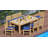 Devon 8 - Person Teak Wood Patio Dining Set with