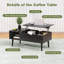 Tables basses en bois à plateau relevable avec compartiment caché et petit bureau pour le salon-644113617-644113619