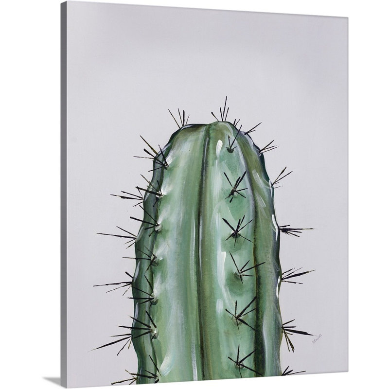 « couleur cactus i », peinture sur toile, Toile tendue, H 20 po x l 16 po x P 1,25 po