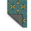 Tapis turquoise/jaune à motifs-1080515181