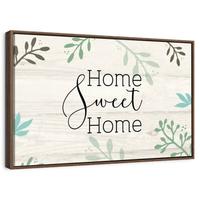 Home Sweet Home Foliage Wall Sign