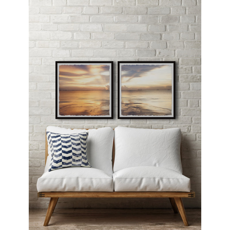 Follow The Sun - 2 Piece Single Picture Frame Print, 30cm H x 30cm W x 3.81cm D