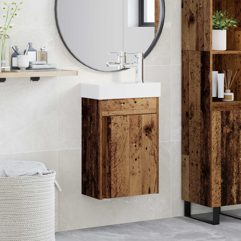 405 mm Bathroom Vanity, Old Wood