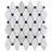 Diapson 11.87" x 13" Marble Octagon and Dot Mosaic Wall & Floor Tile-61427527