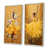 Cadre flottant brun