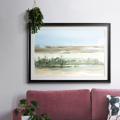 Peaceful Lowland I-FramedFramed Print W biseauté mat et verre