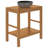 Vidaxl Vanity Cabinet With Sink Natural Teak, Black