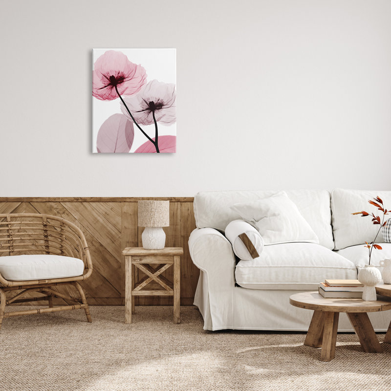 "Stupell Industries Pink Poppy Flowers", art mural sur toile par Albert Koetsier, H 30 po x l 24 po x P 1,5 po