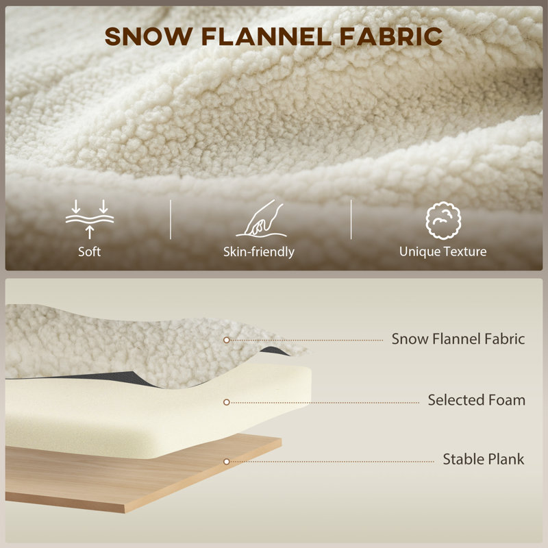 Polyester, Flannel, Foam Rocking Chair