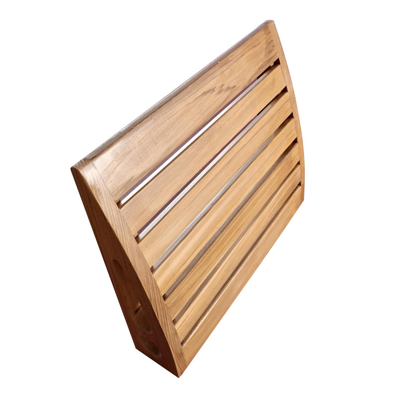 Appui-tête de sauna rouge en cèdre rouge - Support de confort ergonomique pour sauna, accessoire de dossier de sauna à double usage en finition bois naturel