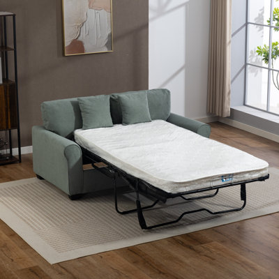 2 Seater Linen Blend Sofa Bed