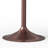 Osborne 36"W Genuine Marble and Iron Contemporary Dining Table with Pedestal Base