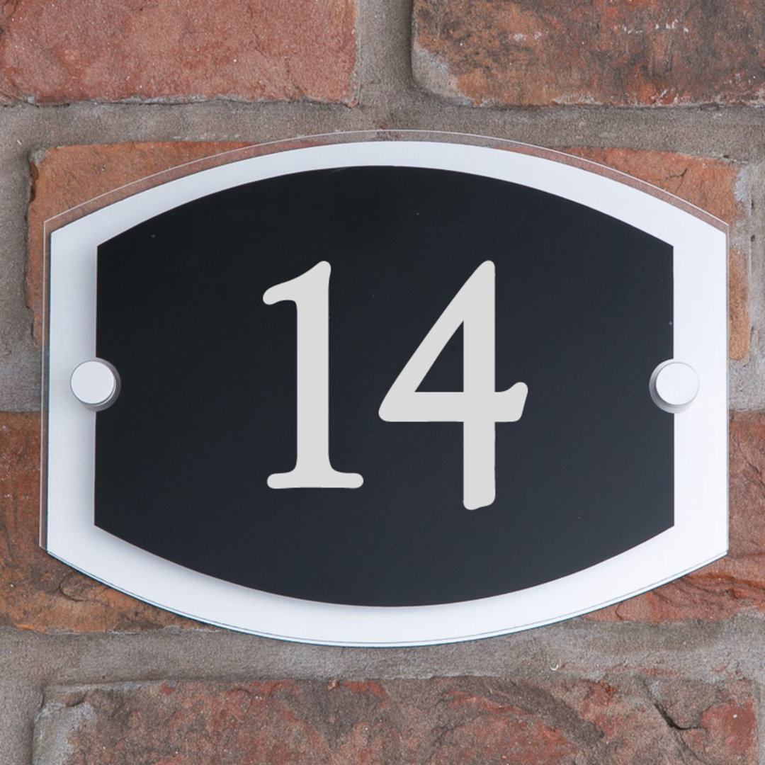 6" Sigfried House Number