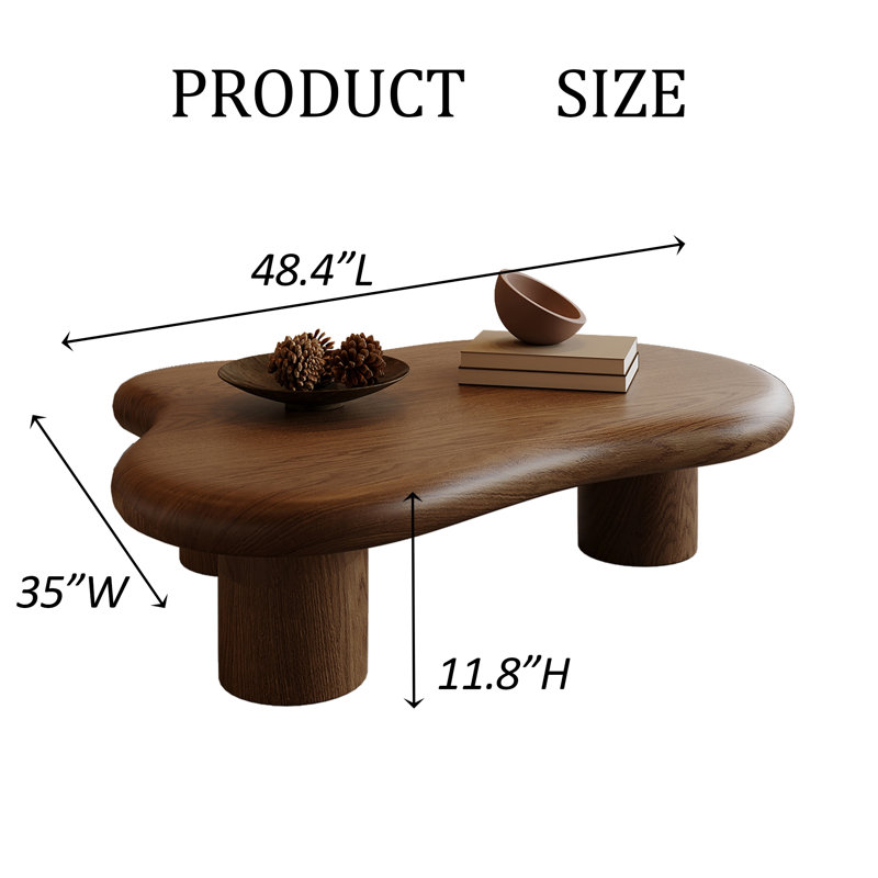 Table basse Babajide, Noyer