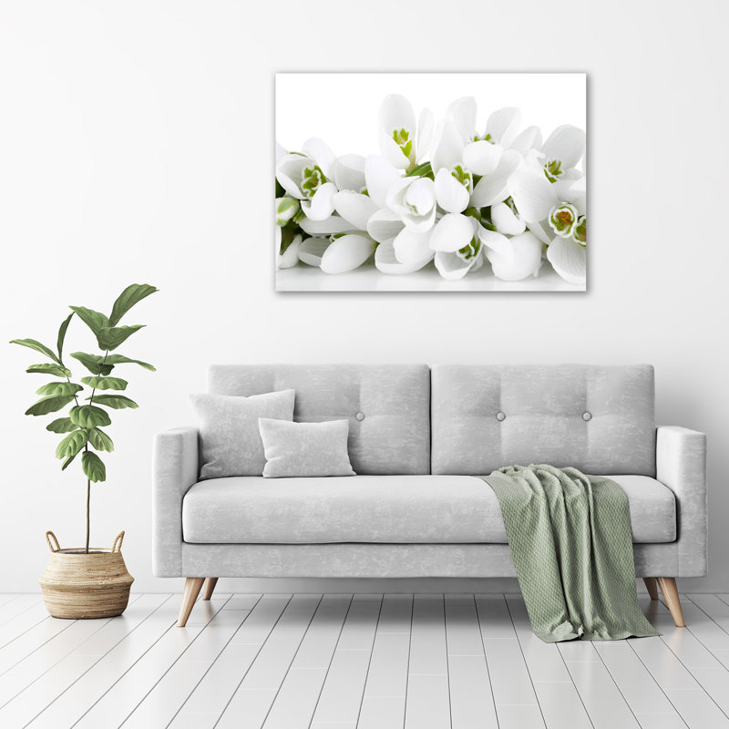 Snowdrops - Wrapped Canvas Print