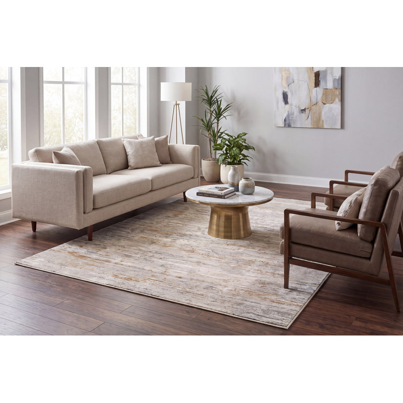 Tapis ivoire / gris Hayaa, Rectangle 7 pi 10 po x 10 pi 10 po