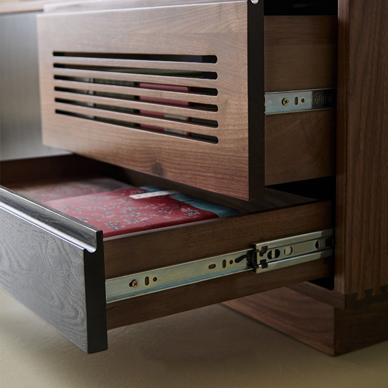 Meuble télé avec rangement au sol de style américain
