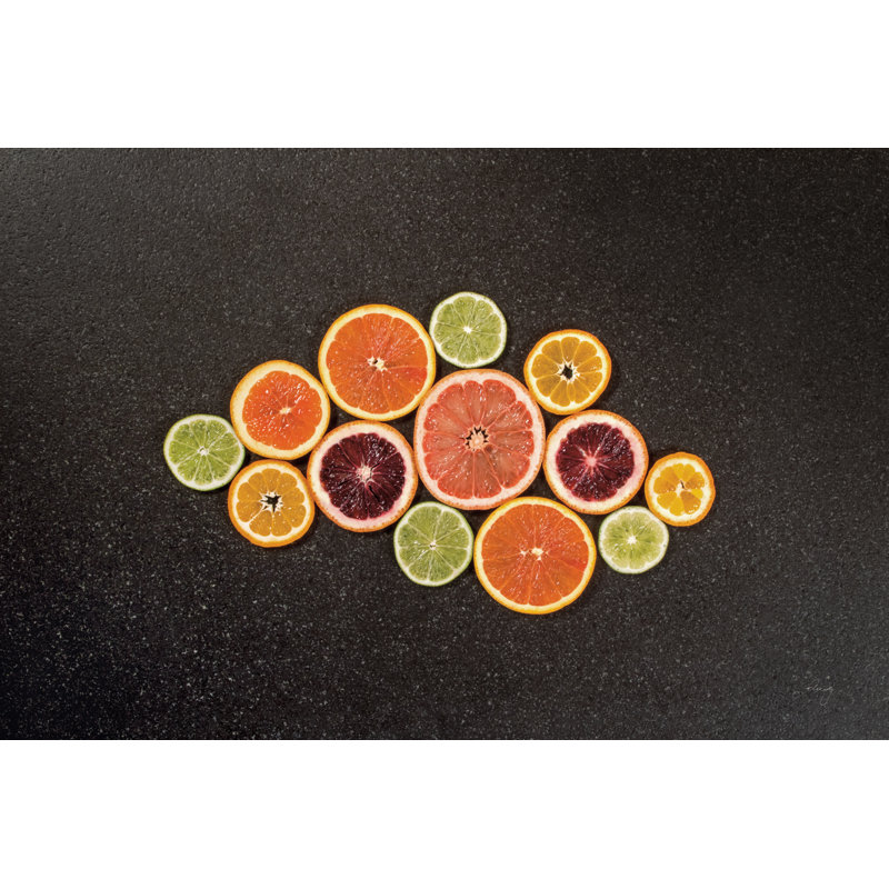 Citrus Drama I - Wrapped Canvas Painting, 30cm H x 46cm W x 3.8cm D