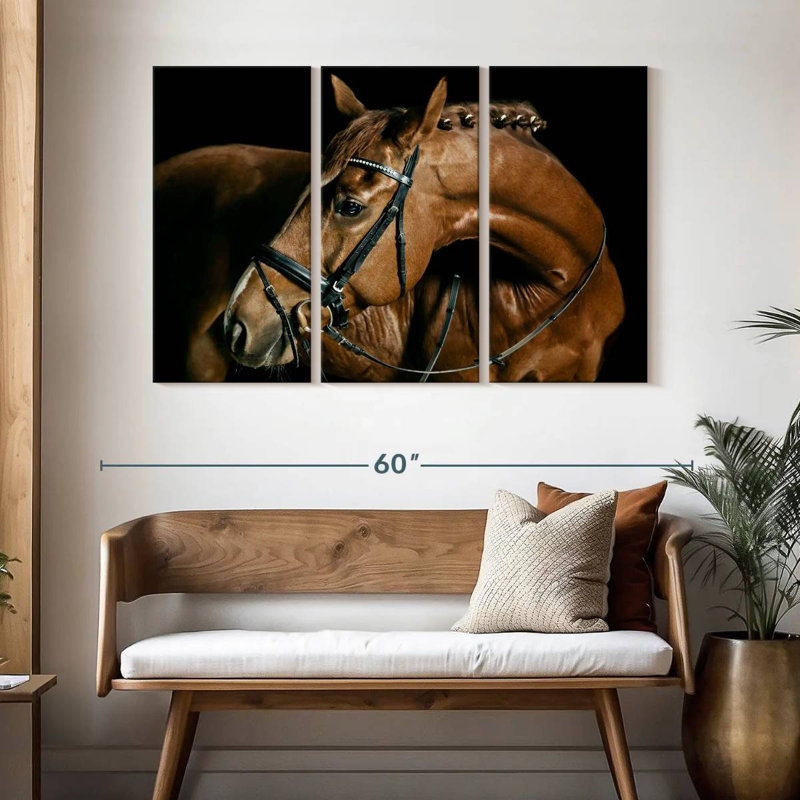 Cheval de dressage Brampt, H 32 po x l 50 po