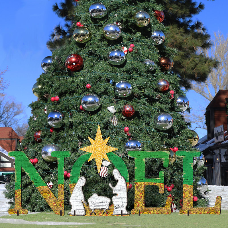 Noel Nativity Yard Lawn Art