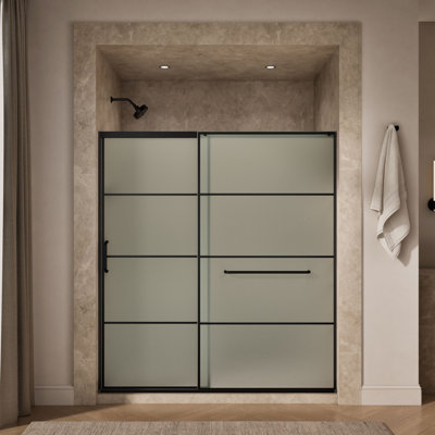 Sliding Shower Door, 75-1/2-In H X 68-1/4 - 71-5/8-In W