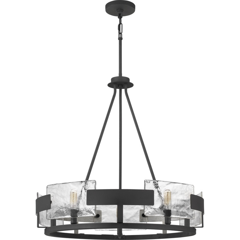 Kraatz 5 - Light Dimmable Wagon Wheel Chandelier