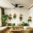 Lozell 2" Flush Mount Ceiling Fan without light, 3 Reversible Blades, with 6 Speeds Reversible DC Motor,Low Profile Ceiling Fan with no light-280805176-280805180