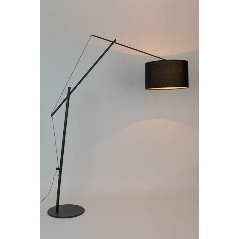Lampe de travail sur pied réglable noire Tokio
