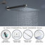 12 Inch Thermostatic Wall Mounted Rainfall Shower System with Rough-in Valve-83255231