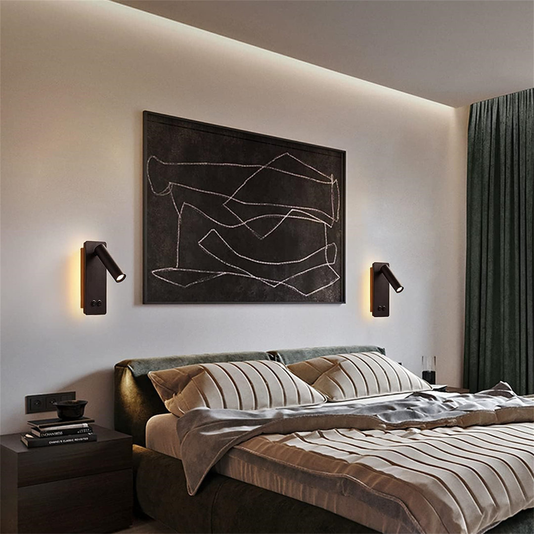 LED Wall Lamp And Reading Light Two-In-One Multifunctional Wall Sconces