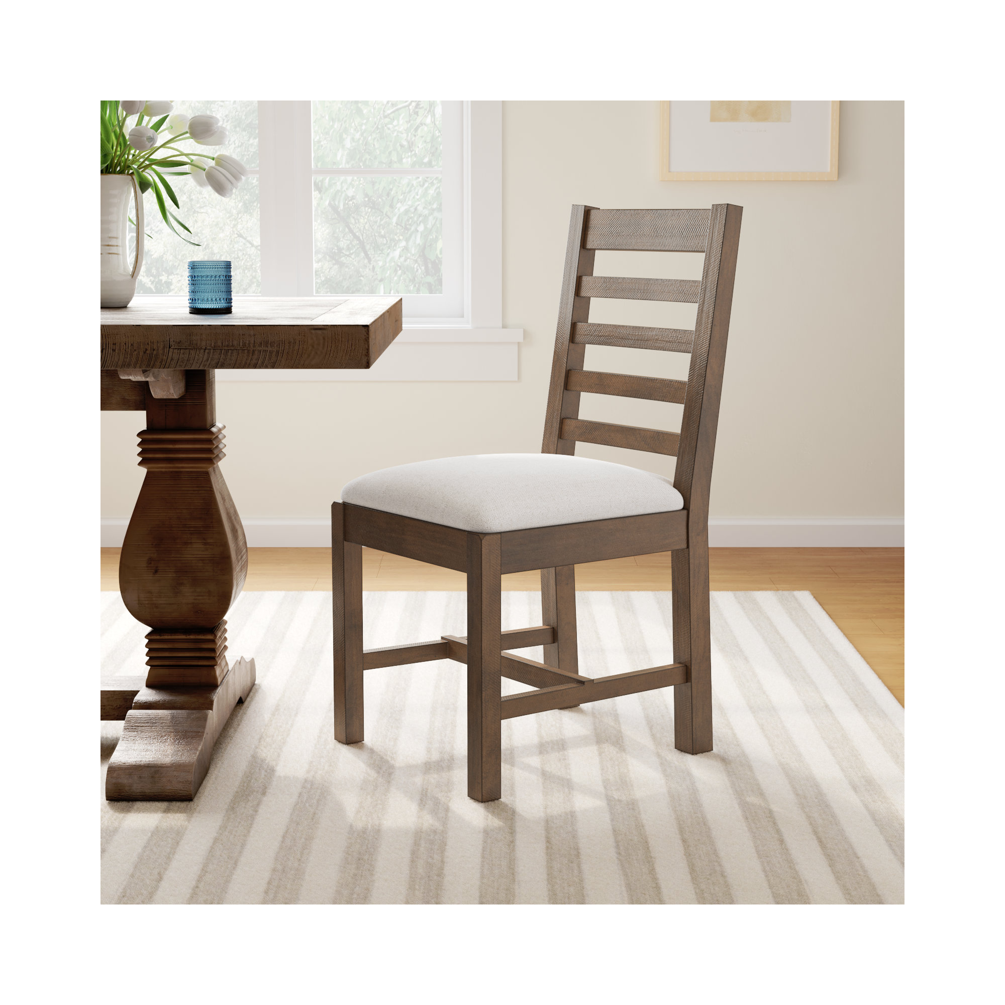 Kinston Solid Wood Upholstered Dining Chair