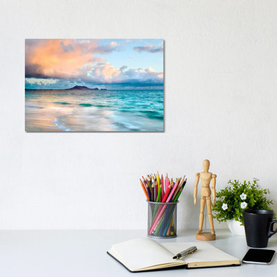 Lanikai Beach Near Honululu 1 Piece Wall Art on Canvas