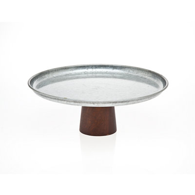 Maser Galvanized Footed Cake Stand