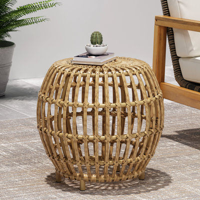 Table d'appoint brune - pièce habilement fabriquée à la main, l 29,50 po x P 29,50 po, H 15,30 po, saveur instantanée de rénovation, travail de précision fait à la main, mise à niveau facile