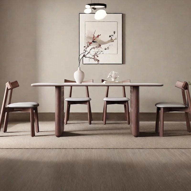 Table de salle à manger moderne de style rectangulaire, H 29,53 po x L 70,87 po x l 35,43 po