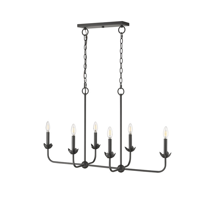 Freesia 6 - Light 35.625" Wide Linear Chandelier